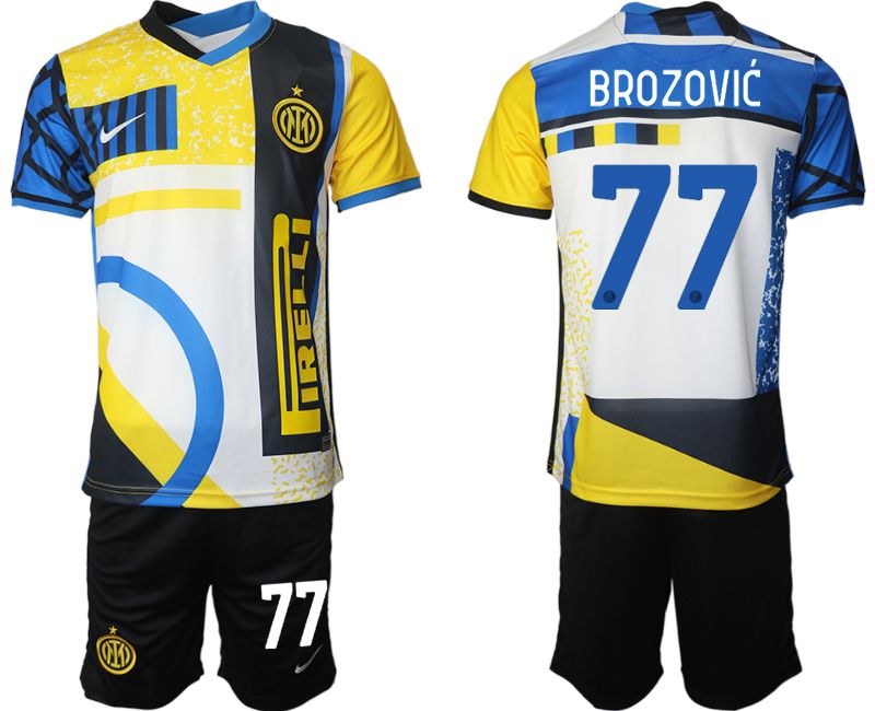 Men 2020-2021 Club Inter Milan Third away black #77 Nike Soccer Jersey->inter milan jersey->Soccer Club Jersey